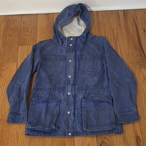 Denim & Supply Ralph Lauren Blue Hooded Denim Jacket